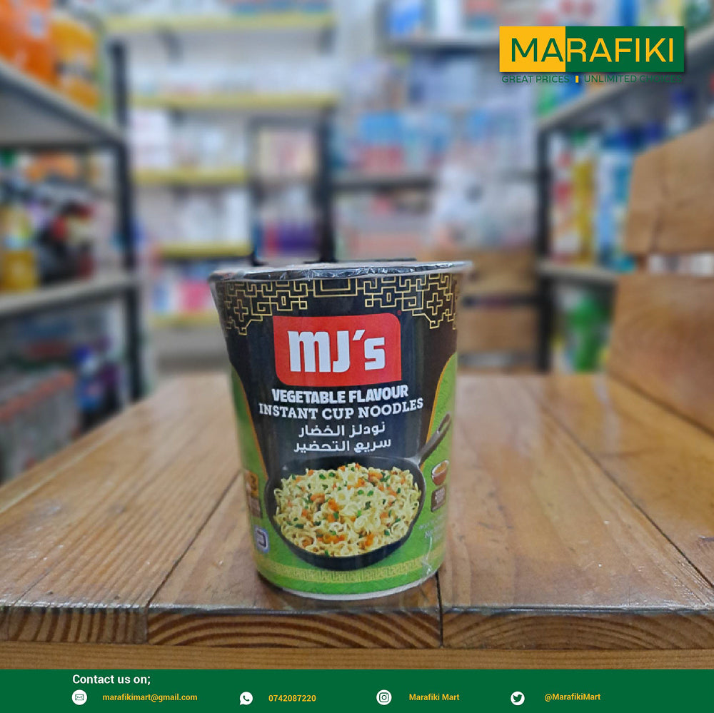 MJ'S INSTANT CUP VEGETABLE NOODLES 65G