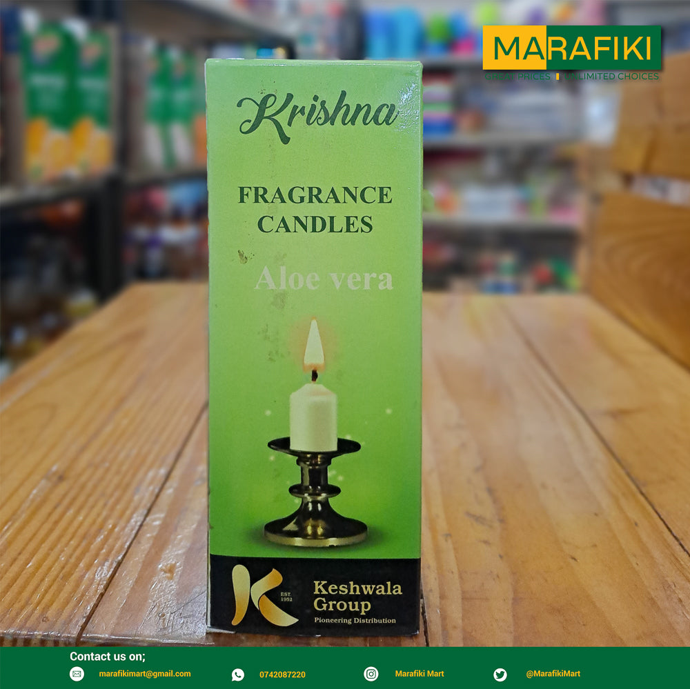 KRISHNA FRAGRANCE CANDLE ALOE VERA PACK