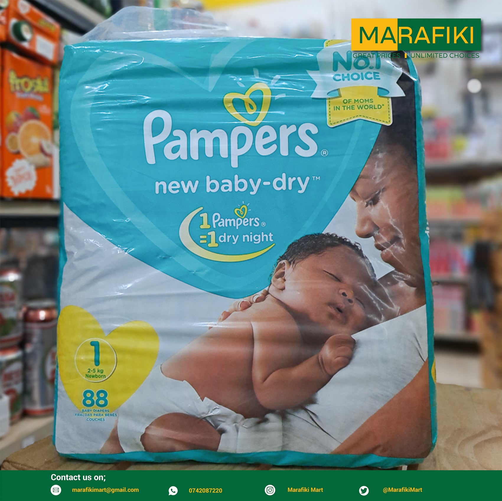 Pampers size 1 store jumbo pack price