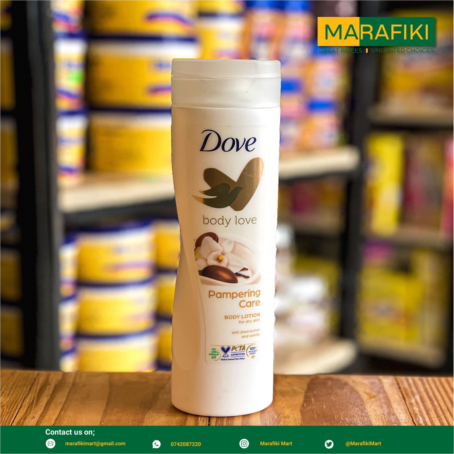 DOVE LOTION PAMPERING SHEABUTTER 250ML