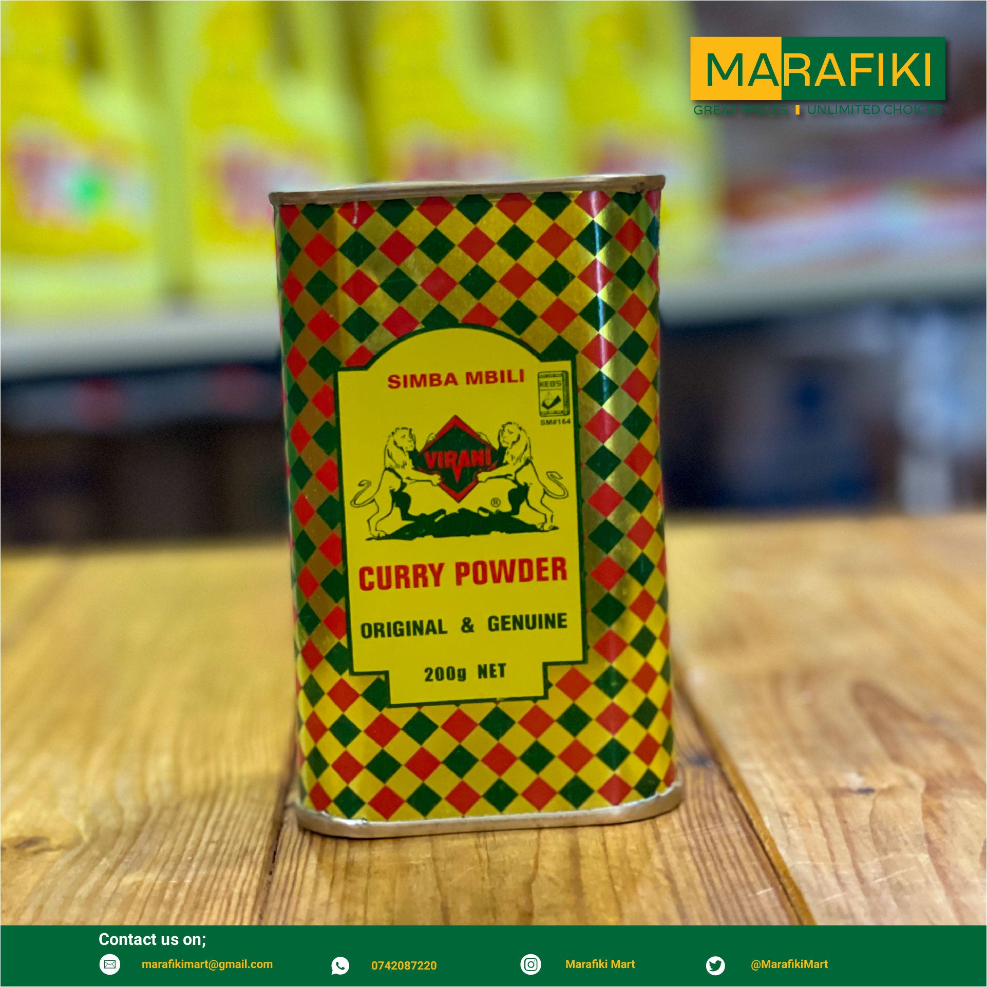 Simba mbili shop curry powder