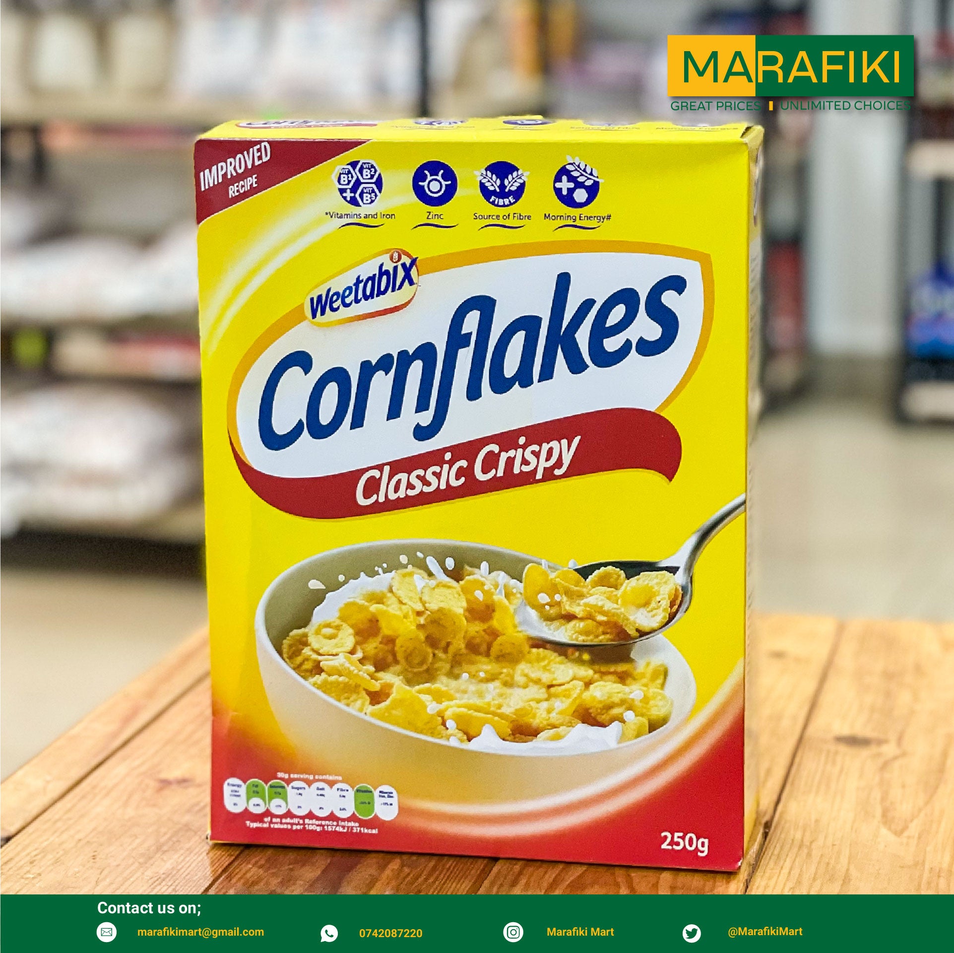 WEETABIX CORNFLAKES 250G – Marafiki Mart WEETABIX CORNFLAKES 250G – Marafiki Mart