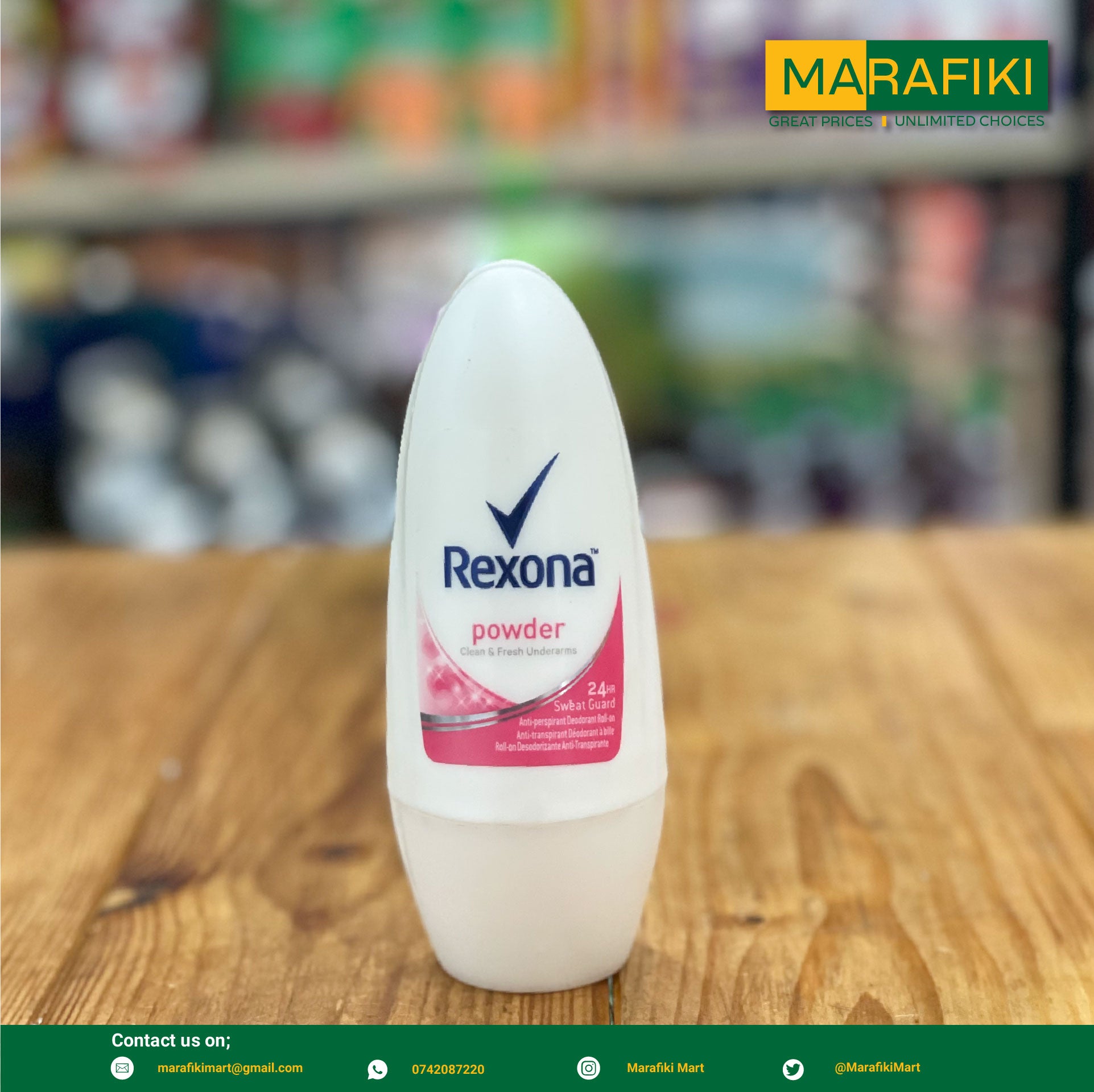 Desodorante Roll On Rexona Powder Dry 50 ml