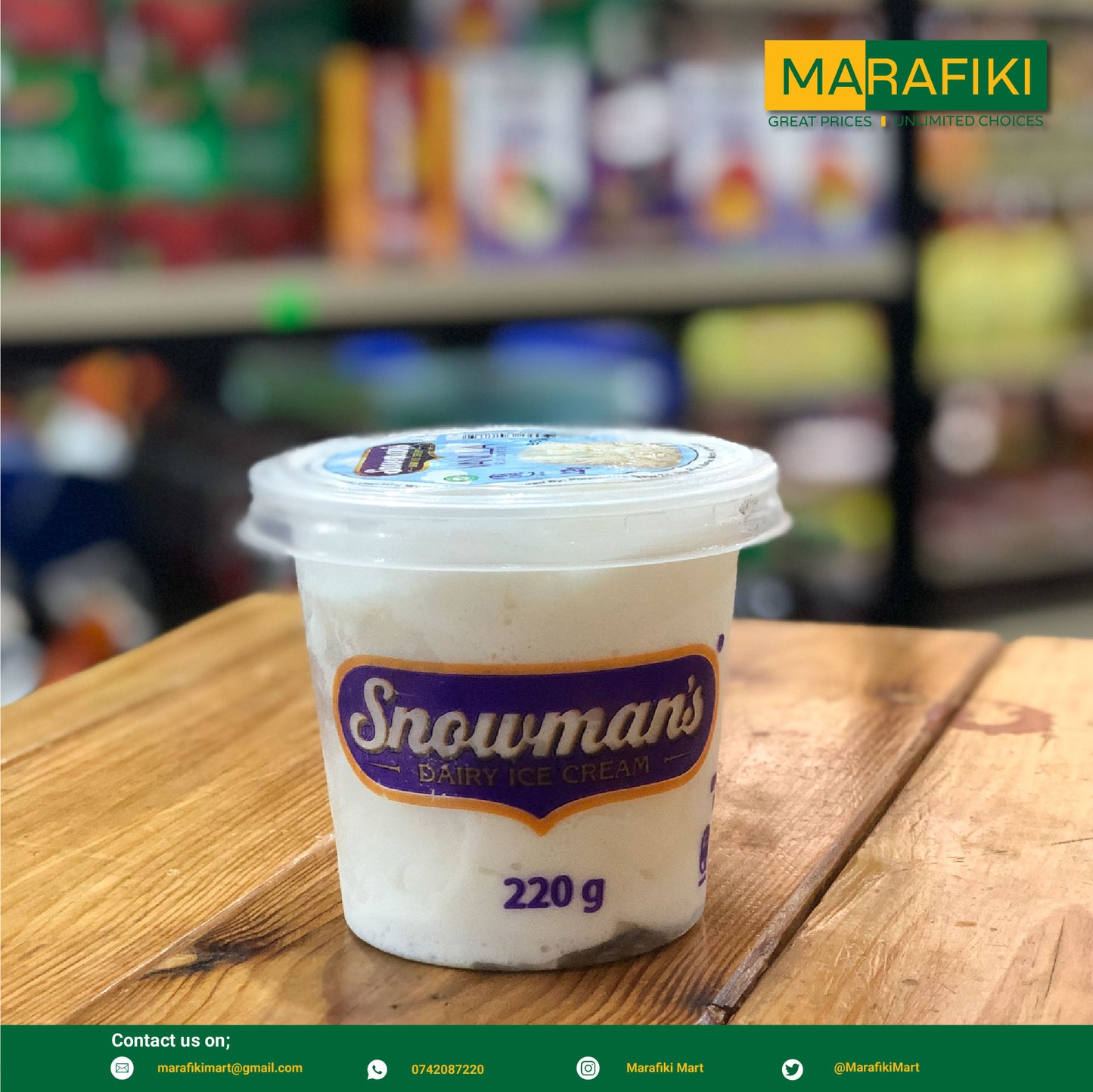 SNOWMAN ICECREAM 220ML