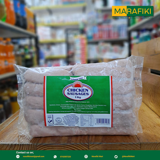 FARMER'S CHOICE LOW FAT CHICKEN SAUSAGES 1KG