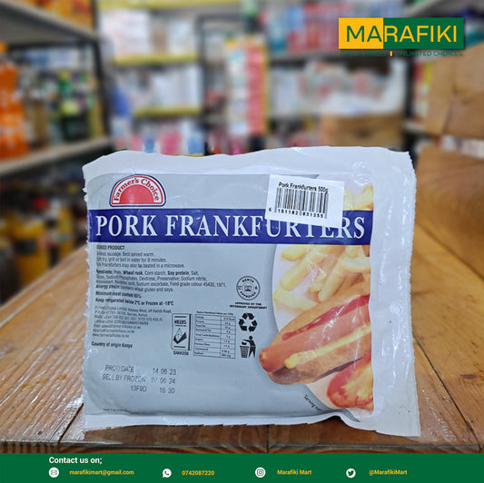 PORK FRANKFURTERS SHORT 500G