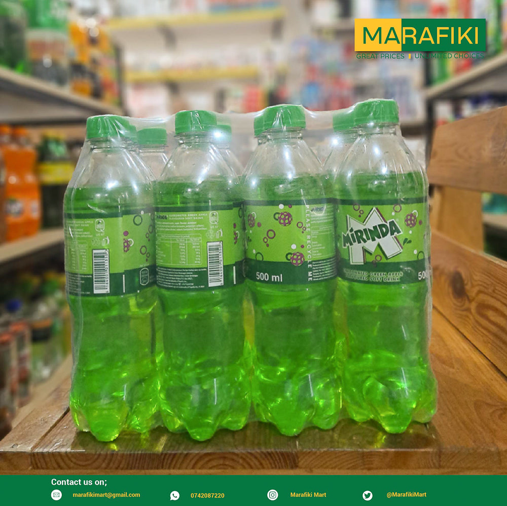 MIRINDA GREEN APPLE 500ML CARTON