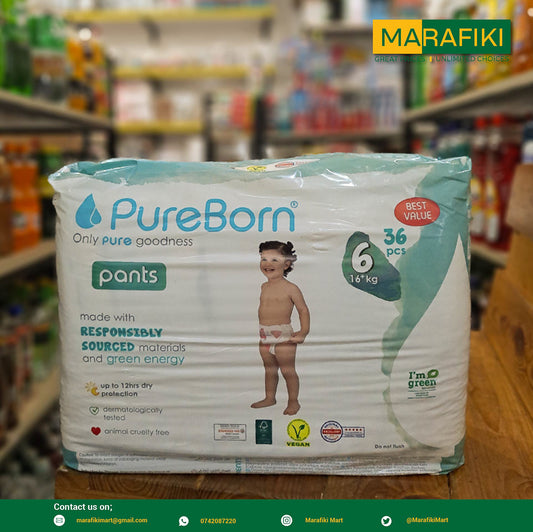 PURE BORN PANTS SIZE 6 36PCS