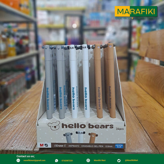 M&G ERASABLE PEN AKPB4472 HELLO BEAR