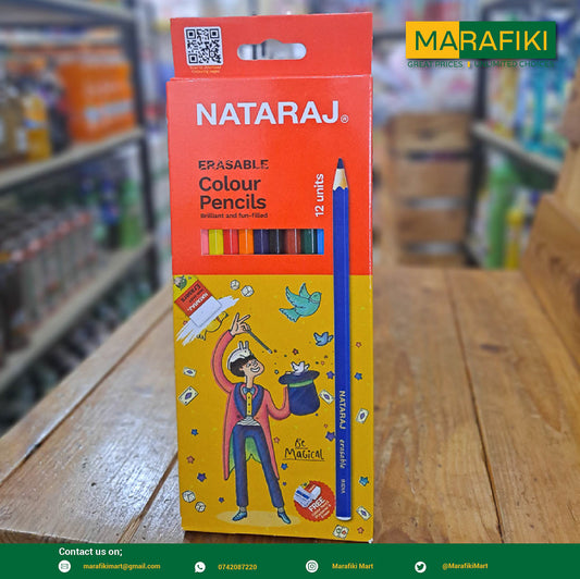 NATARAJ ERASABLE COLOUR PENCILS