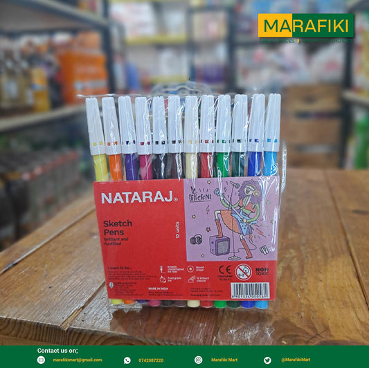 NATARAJ SKETCH PENS 12PCS