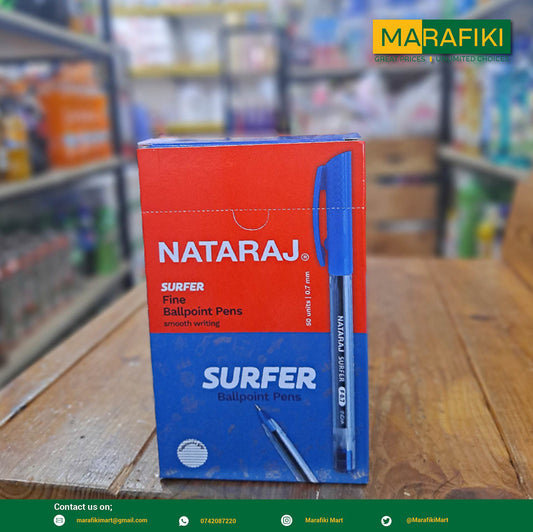 NATARAJ SURFER BLUE PENS BOX