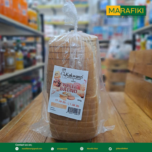 KAKWANZI WHITE BREAD 500G