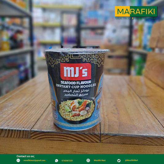 MJ'S INSTANT CUP SEAFOOD NOODLES  65G