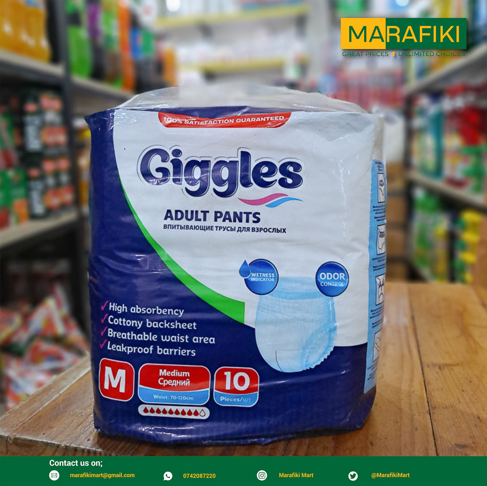 GIGGLES ADULT PANTS M-10PCS