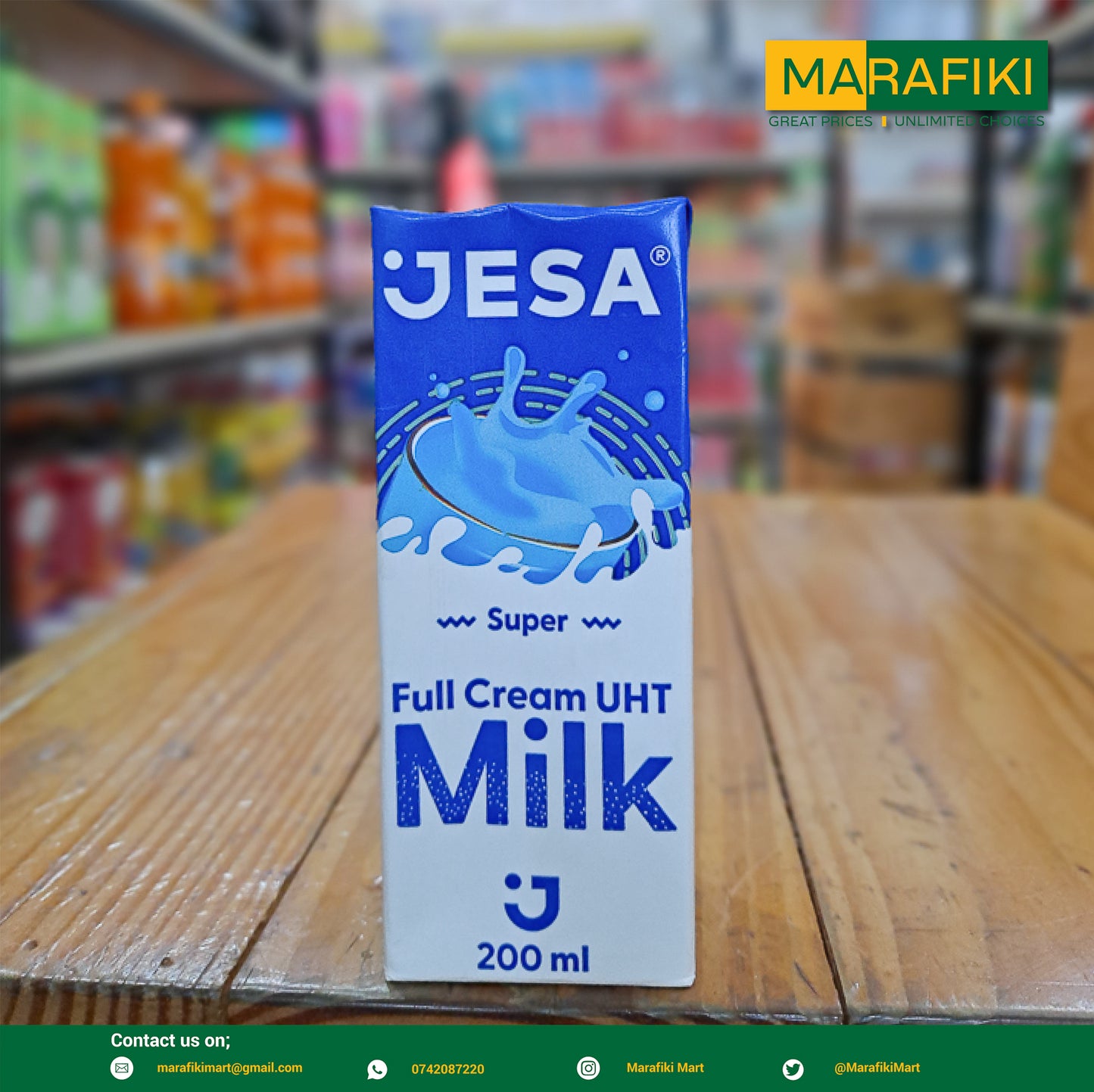 JESA FULL CREAM UHT SUPER MILK 200ML