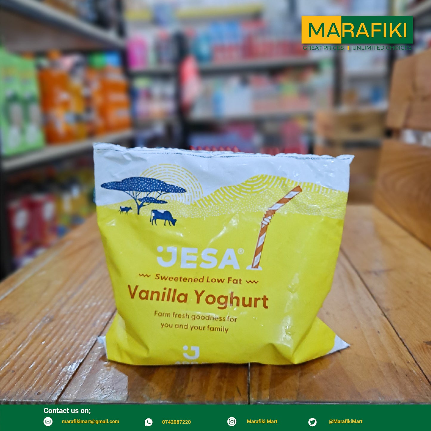 JESA YOGURT VANILLA POUCH 400G