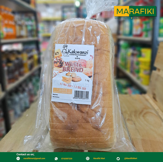 KAKWANZI WHITE BREAD 1KG