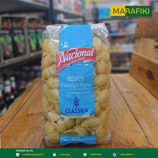 NACIONAL BUZIOS CONCHIGLIE RIGATE 500G