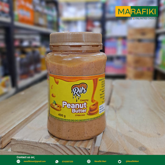 RIL'S CREAMY PEANUT BUTTER 400G