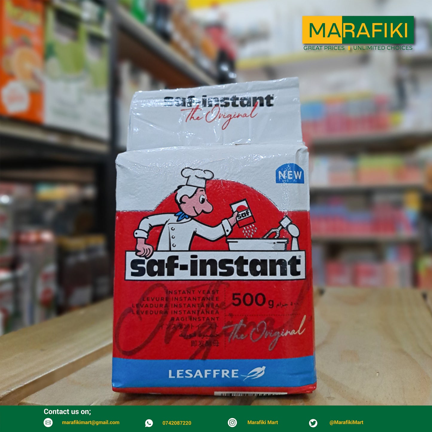 SAF INSTANT YEAST 500G