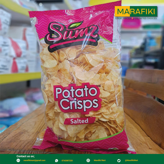 SUMZ POTATO CRISPS SALTED 500G