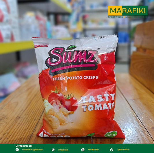 SUMZ POTATO CRISPS MEDIUM TOMATO 30G