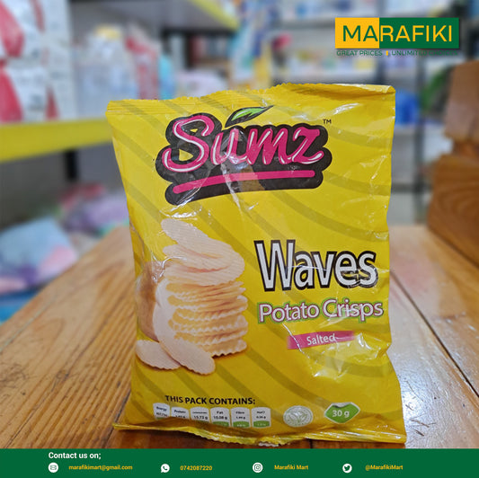 SUMZ WAVE SALTED CRISPS 30G