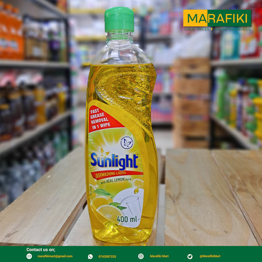 SUNLIGHT DWLIQUID LEMON 400ML