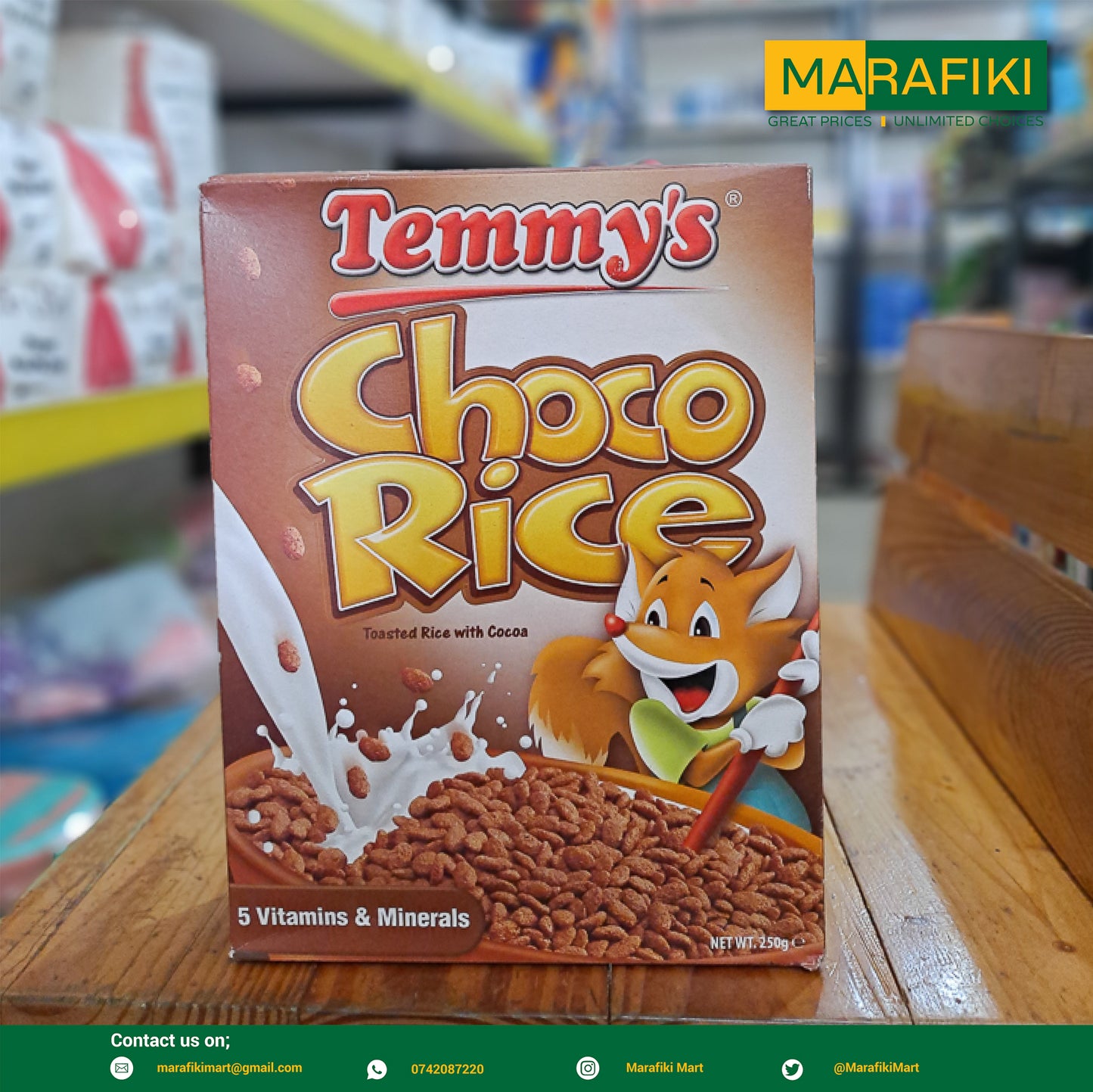 TEMMY'S CHOCO RICE 250G