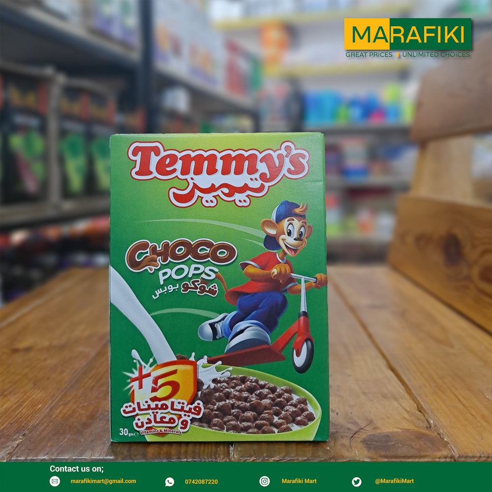 TEMMY'S CHOCO POPS 30G