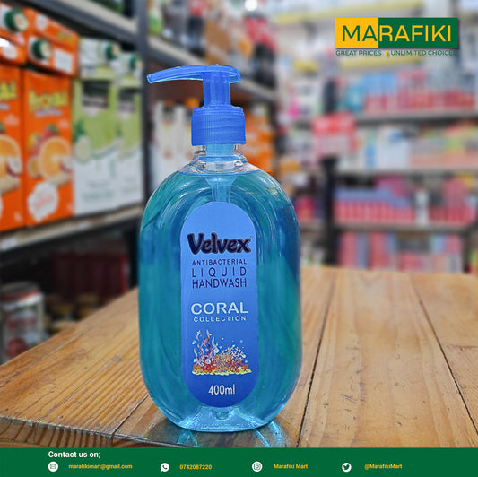 VELVEX HAND WASH CORAL 400ML