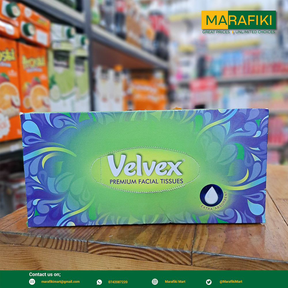 VELVEX FACIAL TISSUES GREEN