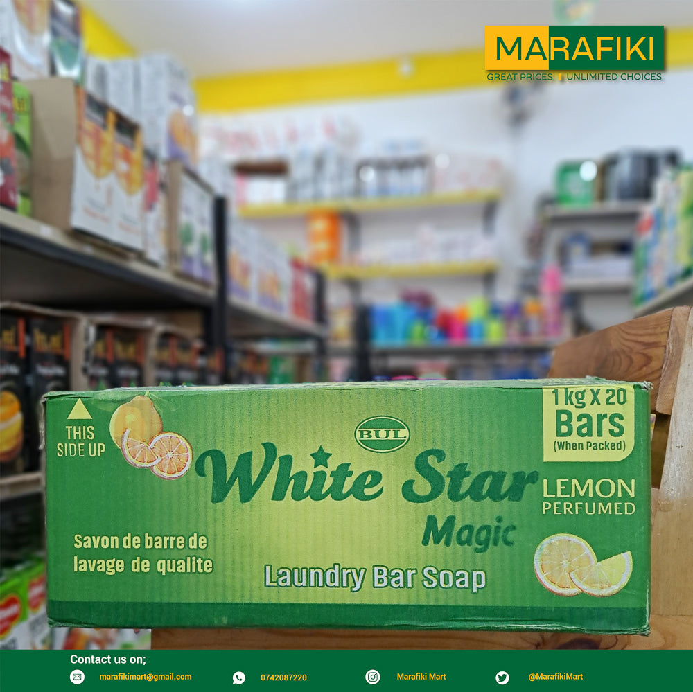 WHITE STAR MAGIC SOAP 1KG 20PCS – Marafiki Mart