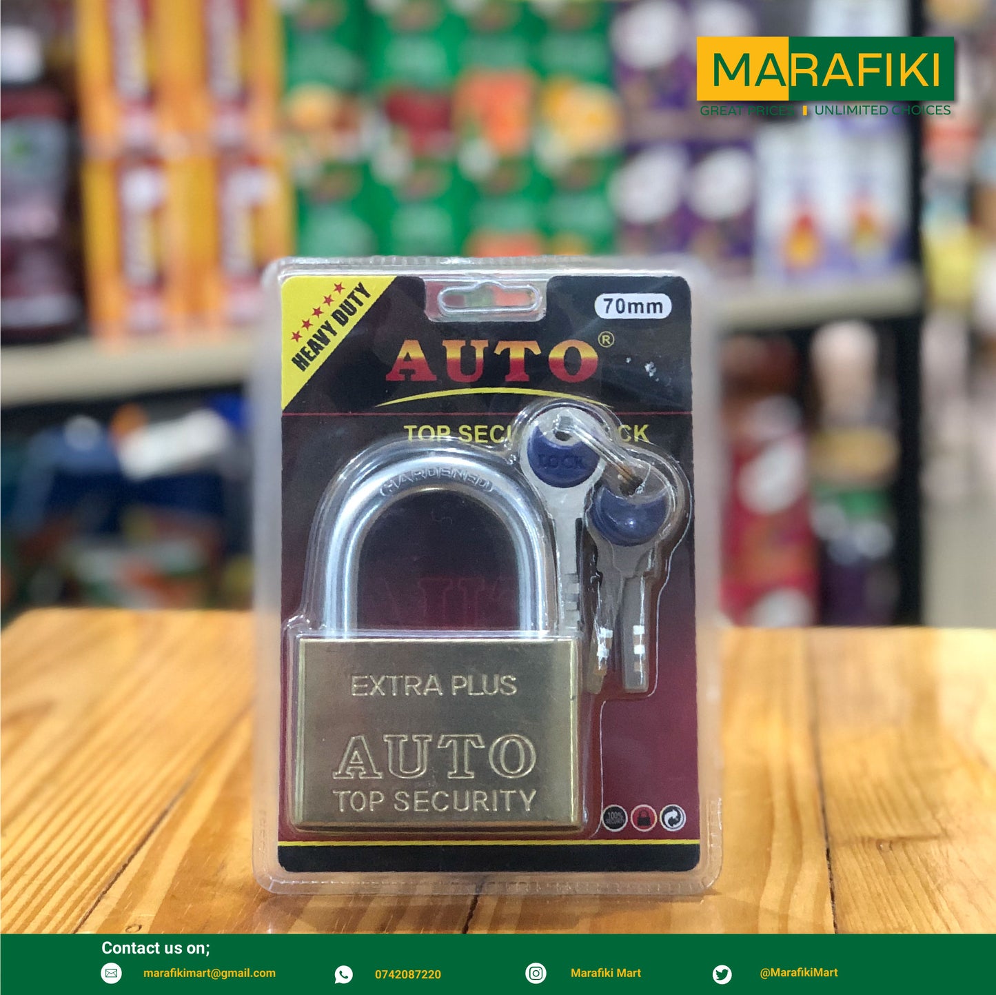 AUTO PADLOCK 70MM