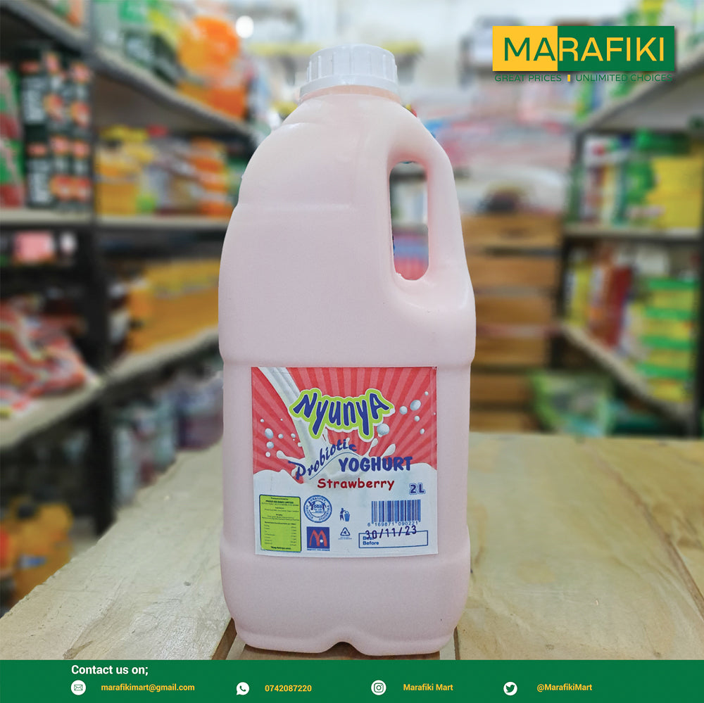 NYUNYA STRAWBERRY YOGHURT JERRYCAN 2LITRE