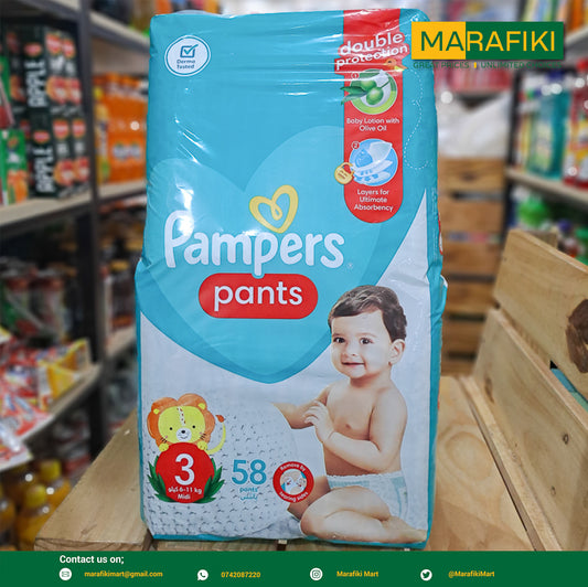 PAMPERS PANTS JUMBO-3 58PCS