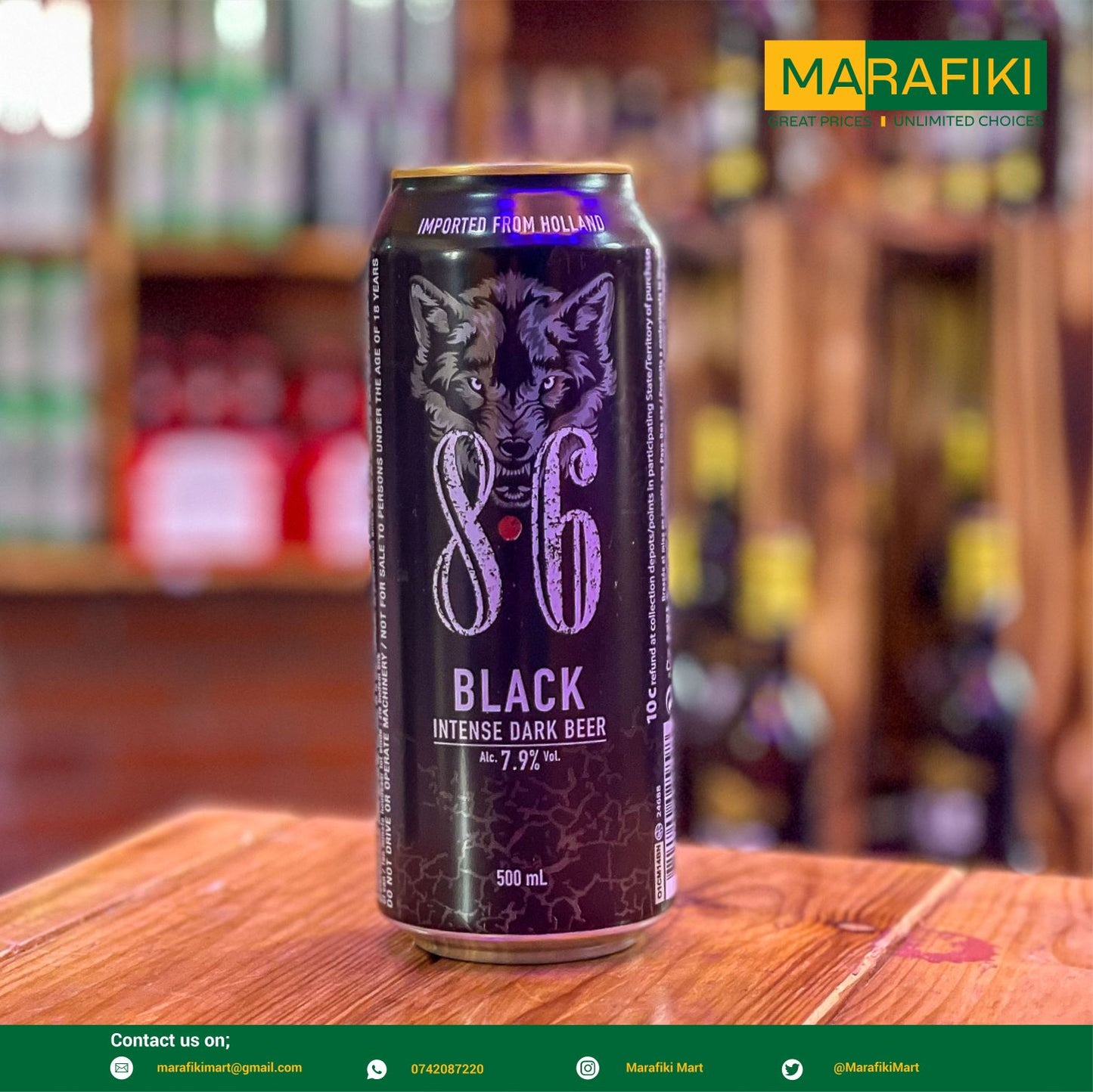 8.6 BLACK 500ML