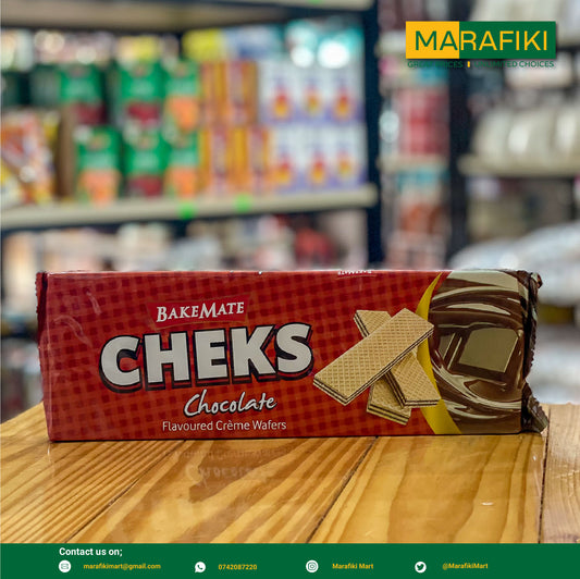 BAKEMATE CHEKS CHOCOLATE WAFERS