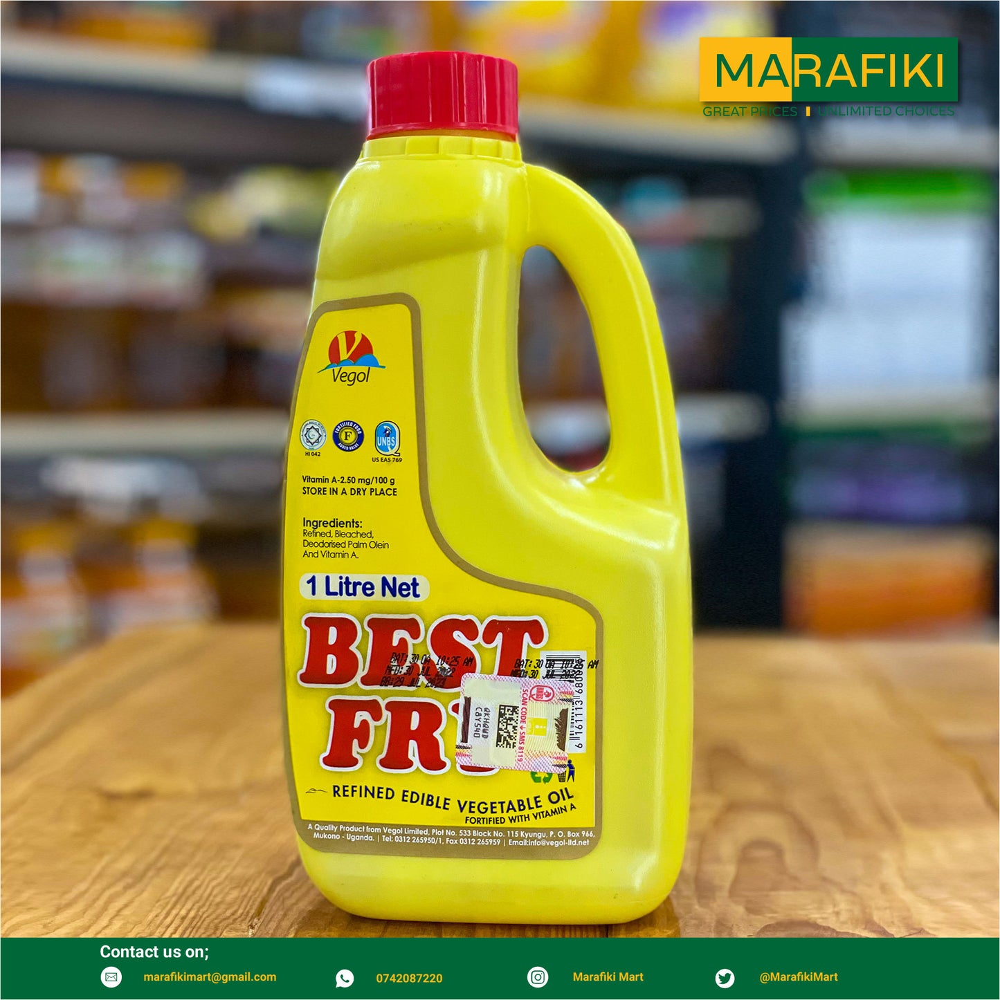 BEST FRY COOKING OIL JERRYCAN 1L