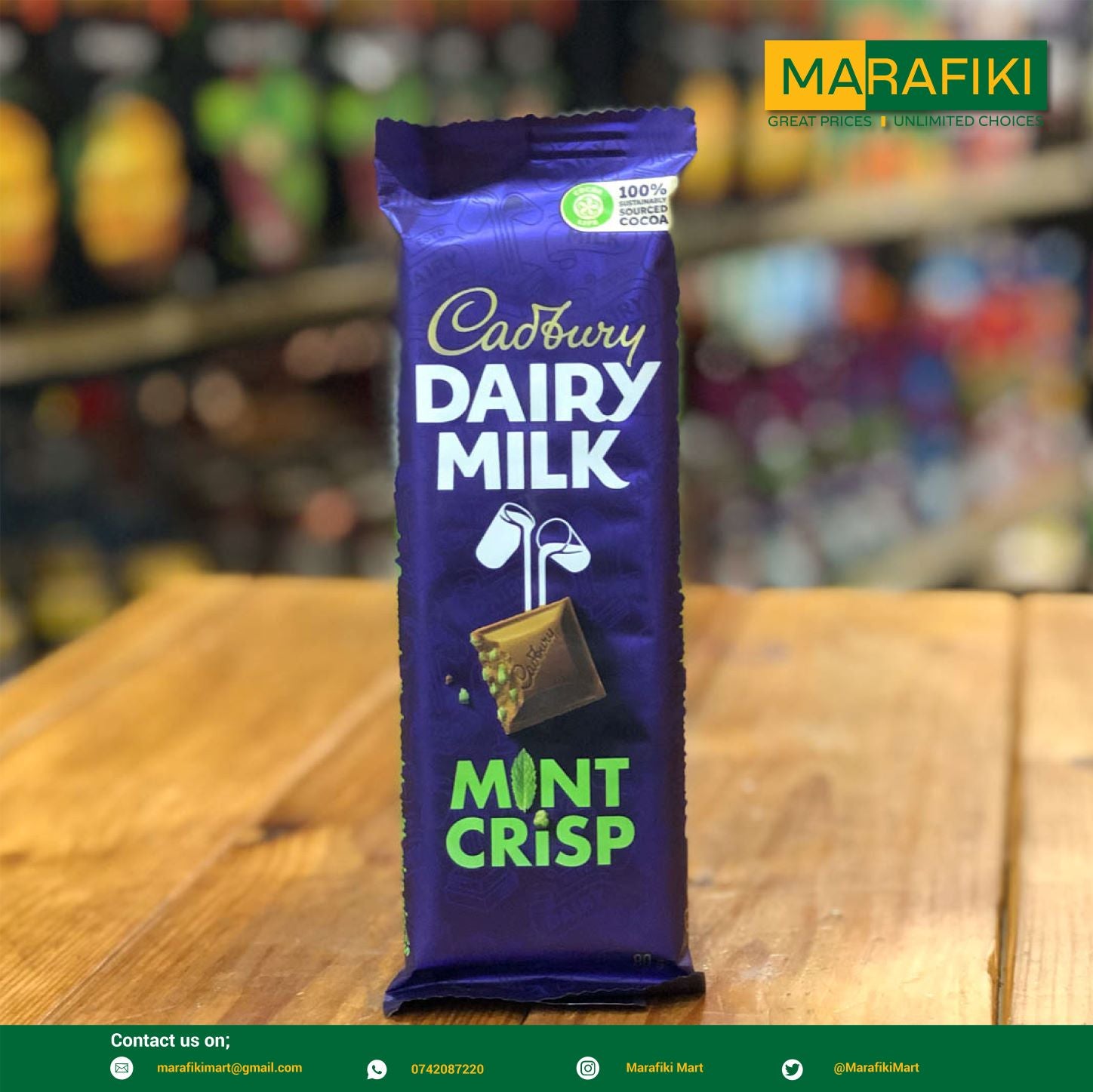 Dairy milk clearance mint crisp