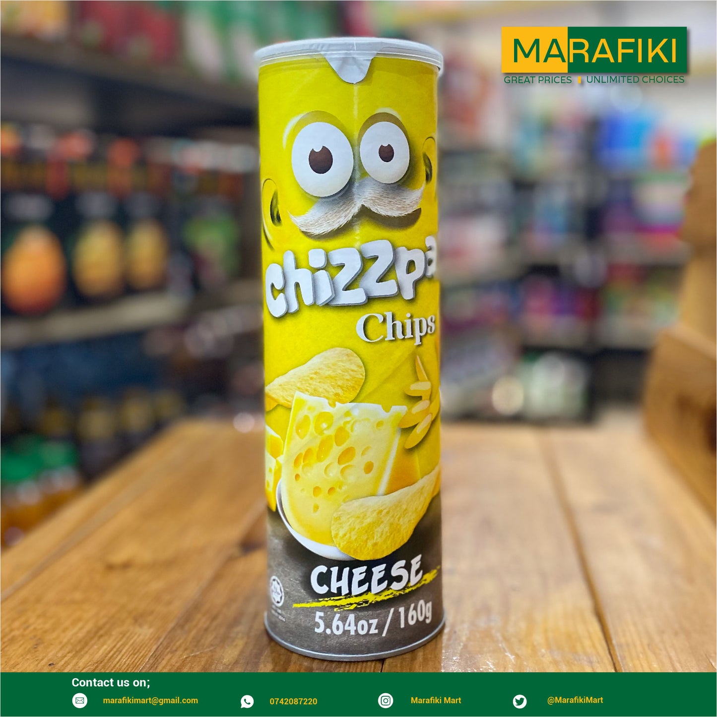 CHIZZPA CHIPS CHEESE 160G