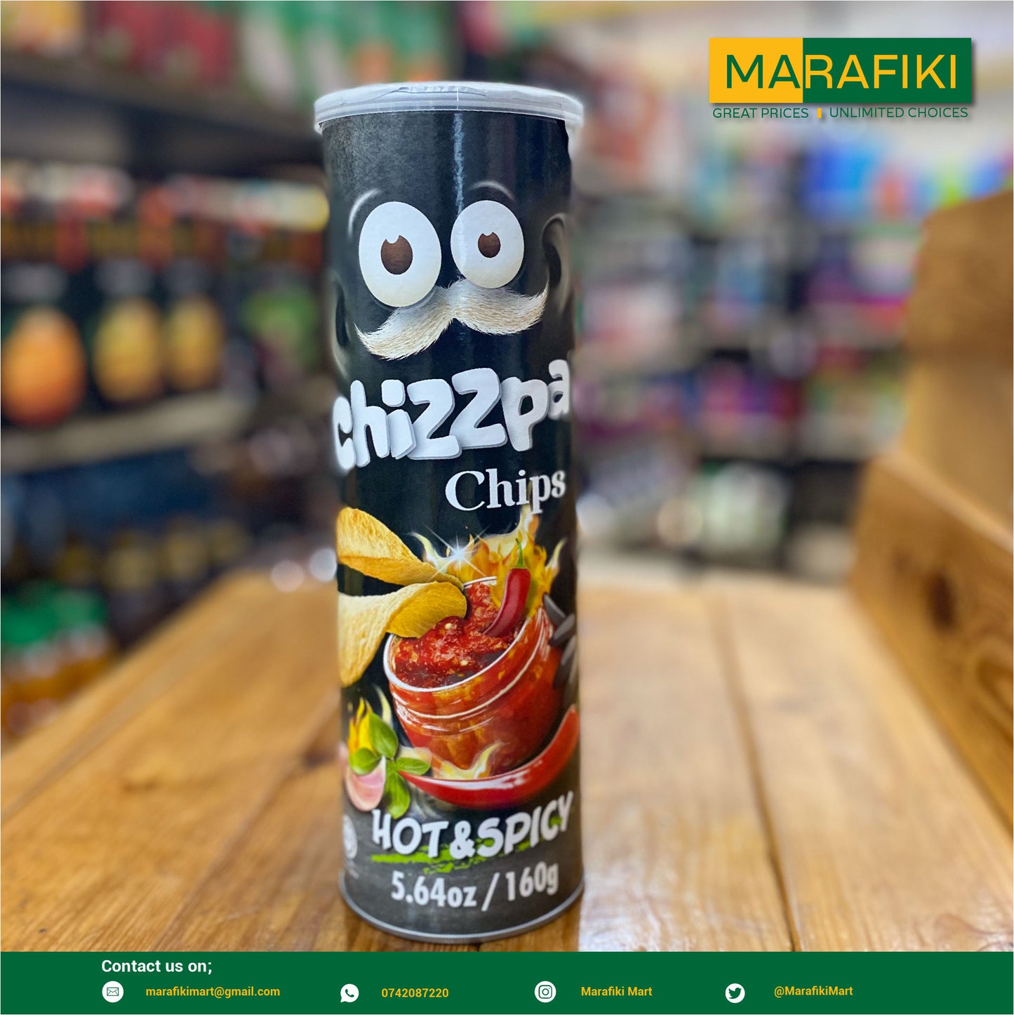 CHIZZPA CHIPS HOT&SPICY 160G