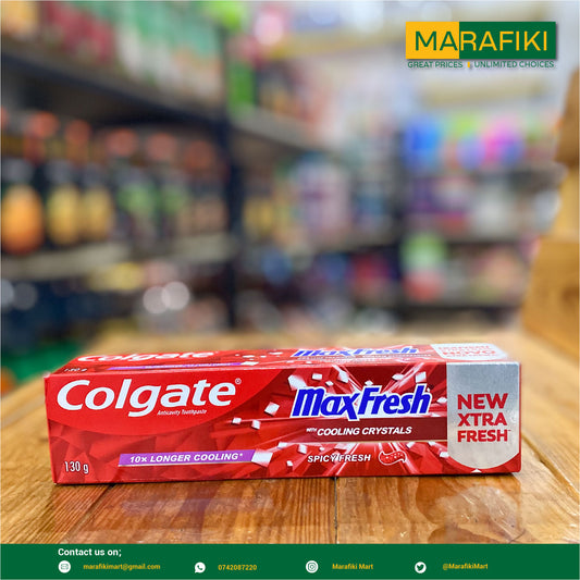 COLGATE TOOTHPASTE MAX FRESH SPICY FRESH 130GM