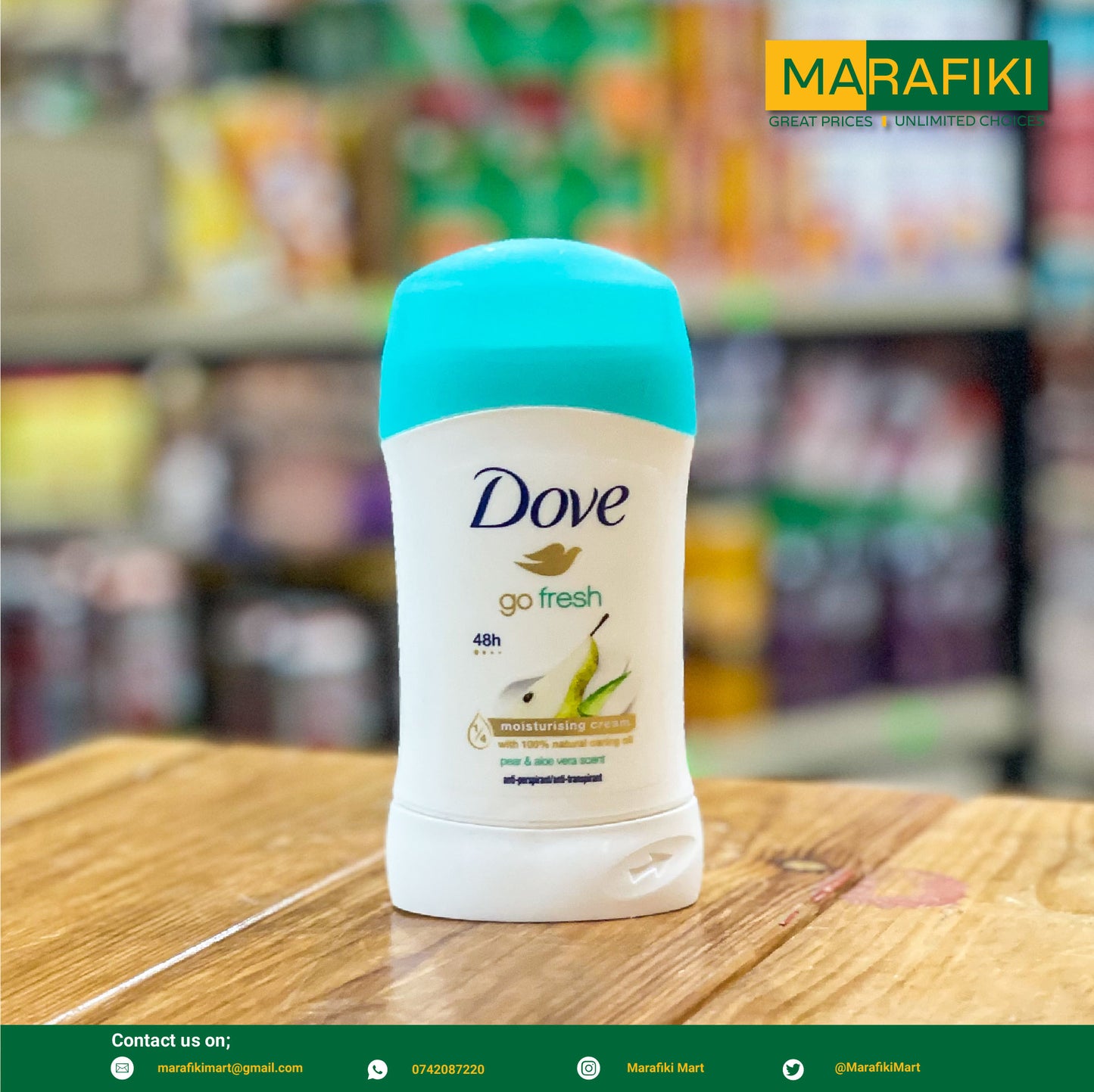 DOVE STICK PEARL& ALOE VERA 40ML