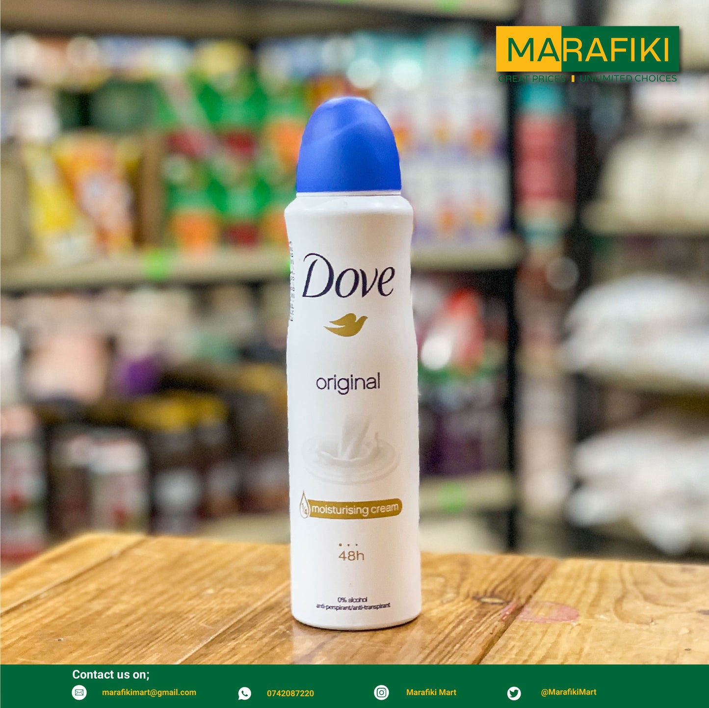 DOVE BODY SPRAY ORIGINAL 150ML