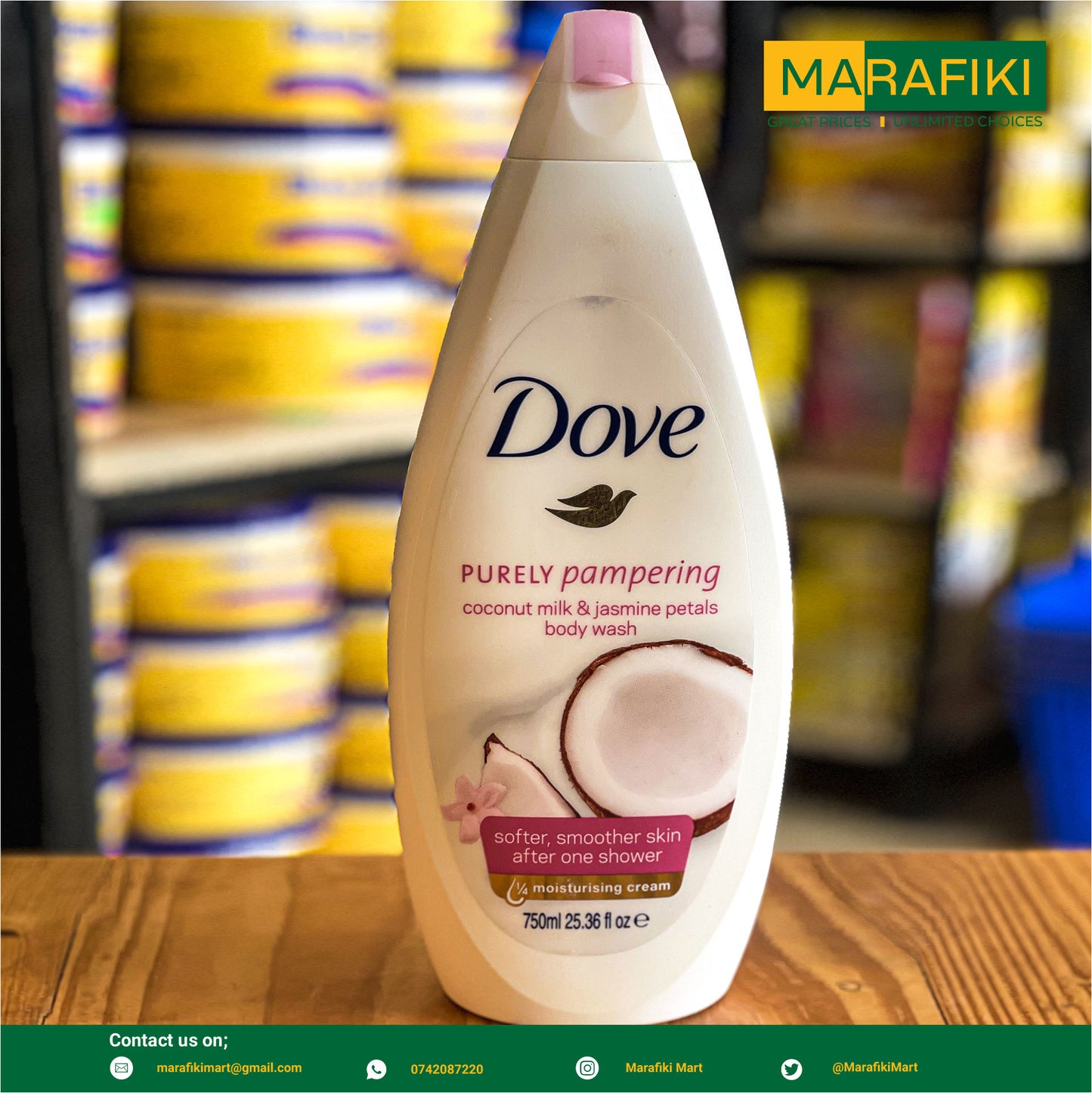 Dove SG Coconut Milk & Jasmine Petals 750ml