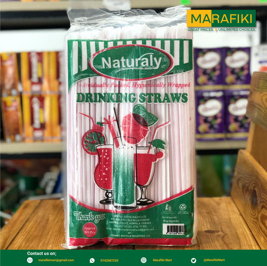 NATURALLY DRINKING STRAWS