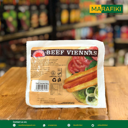 BEEF VIENNAS LONG 500G