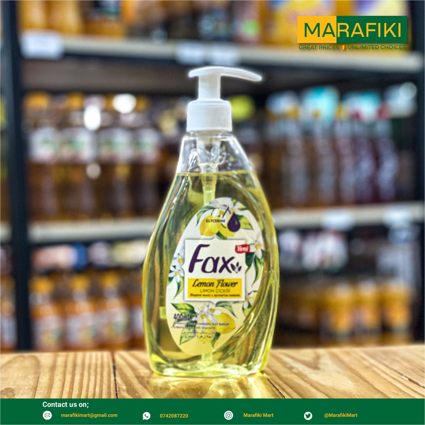 FAX LIQUID SOAP LEMON 400ML